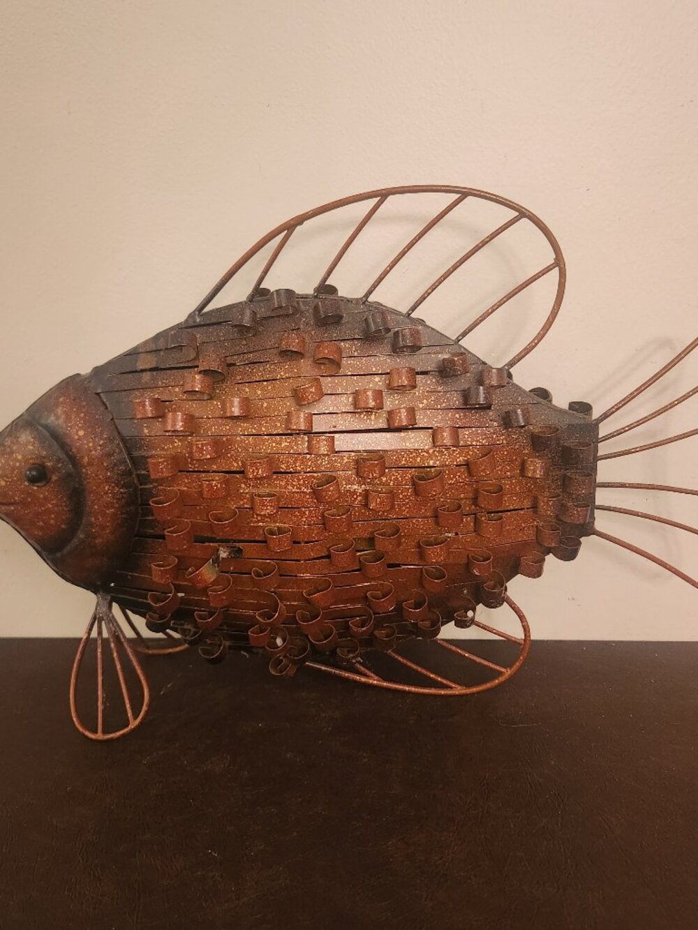 Rustic Metal Fish Sculpture - Picture 2 of 5